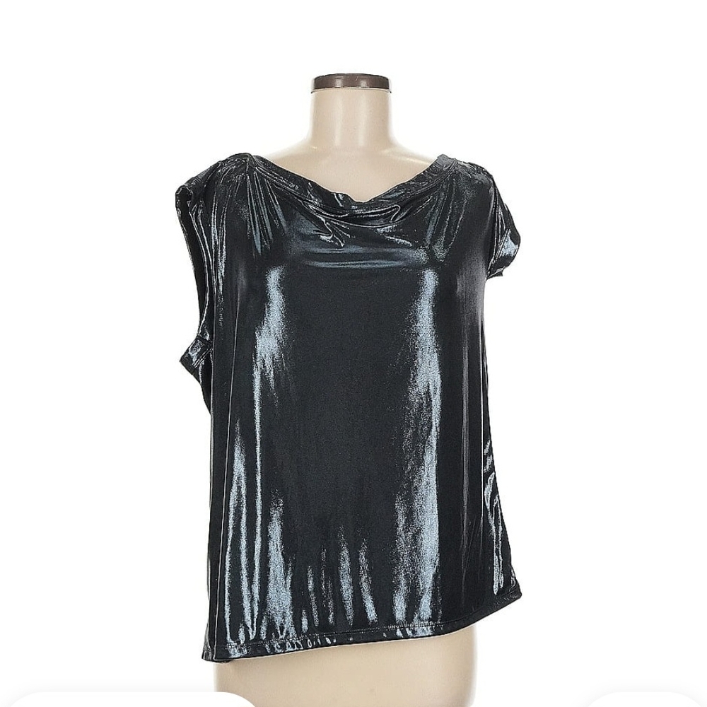 Torrid Shimmering Black Blue  Sleeveless Blouse NwT Size 3